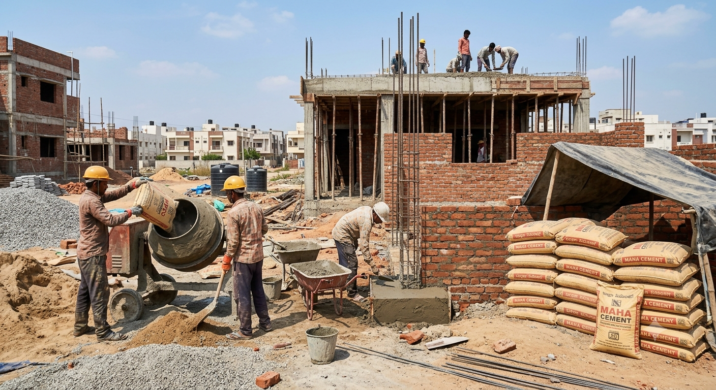 Quality cement for home construction